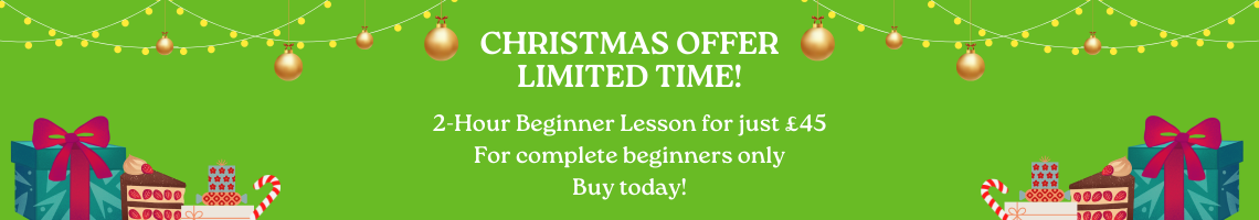 Christmas Offer 2 hour beginner lessons for Just £45